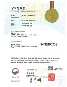 Certificate of Trademark registration